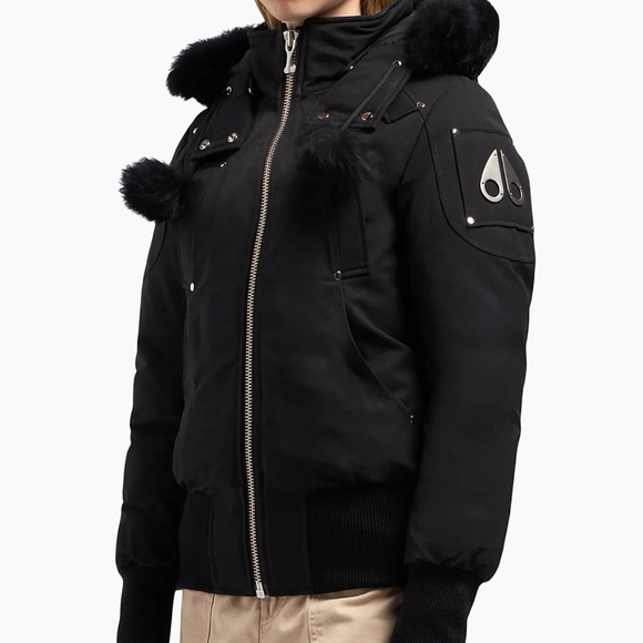 Women’s moose knuckles, Debbie down bomber jacket size small NWT - Picture 1 of 13
